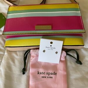 Kate Spade ♠️ Crossbody & Earrings NWT minus the earrings.